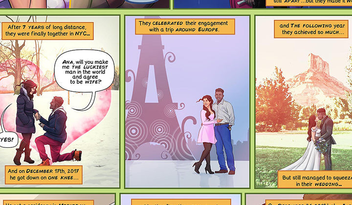 Custom Comic Strip Love Story: A Unique Personalized Gift For Your Relationship