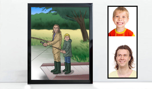 The Perfect Birthday Gift for Dad, Husband or Boyfriend: A Custom Sports Portrait He’ll Actually Love