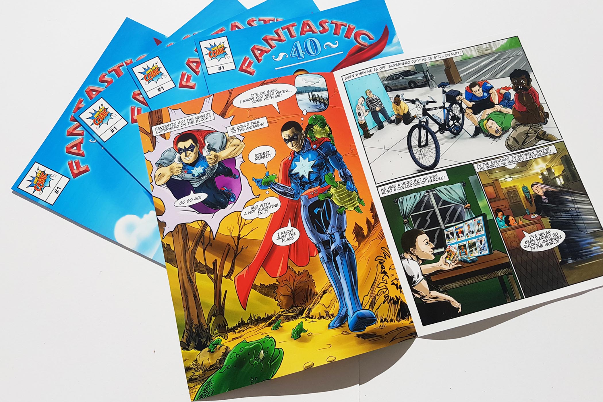 Turn your story into a fully illustated custom comic book