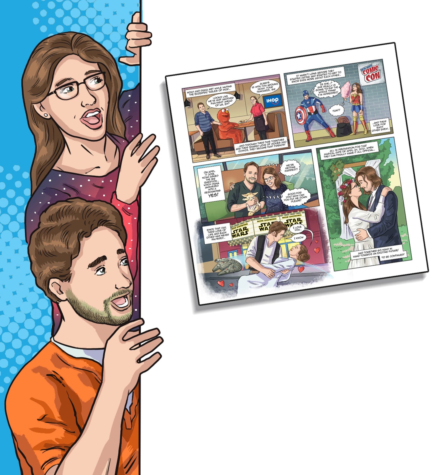 Personalized Comic Book Gift for Paper Anniversary – ajpersonalizedcomics