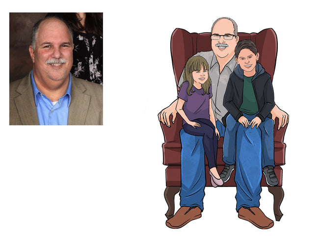  The Magic of Cartoon Family Portraits by Make Me A Comic 