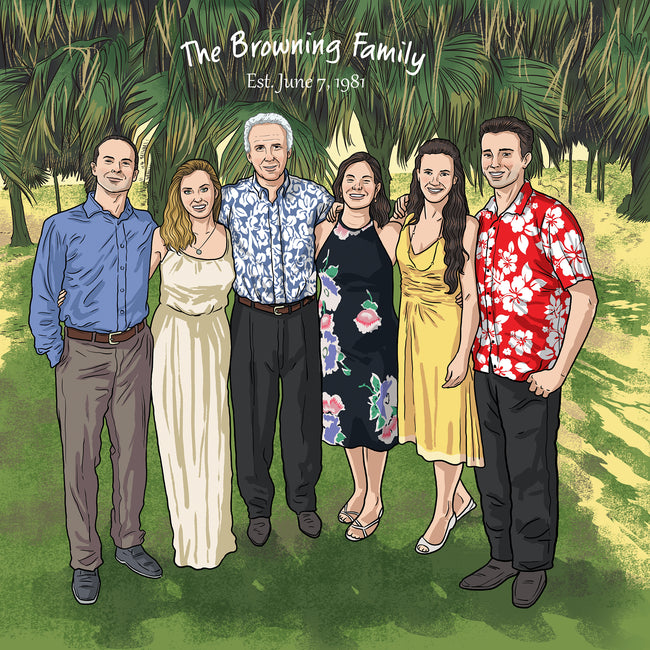  The Magic of Cartoon Family Portraits by Make Me A Comic 