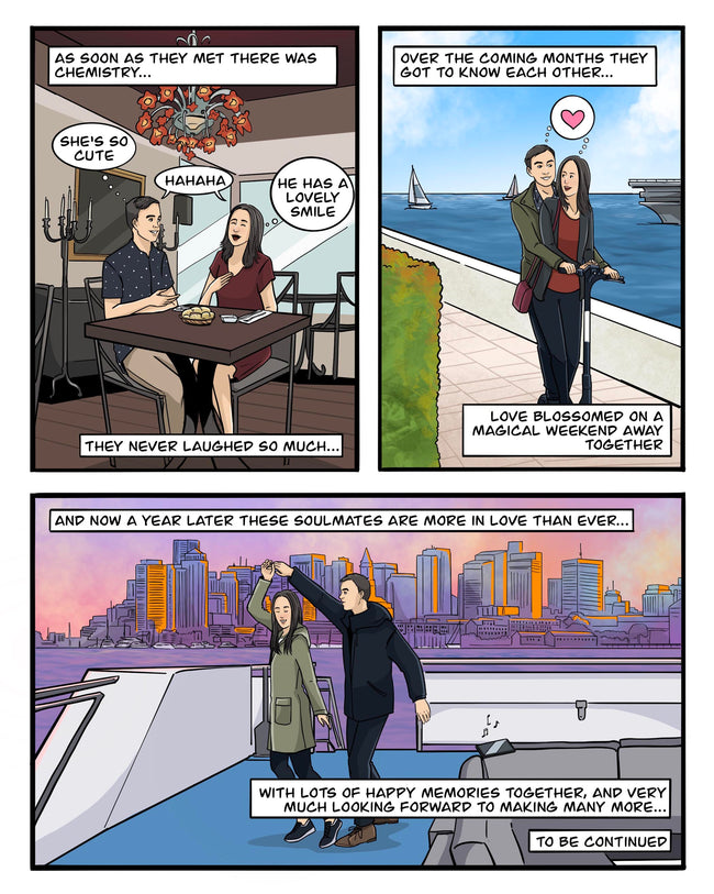  Custom Comic Book Gift for Couples | Anniversaries and Romantic Occasions 