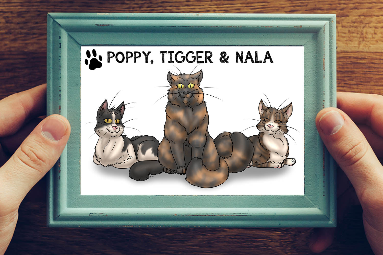 Custom hand drawn Pet store Portrait - from photograph dog, cat, rabboe, horse