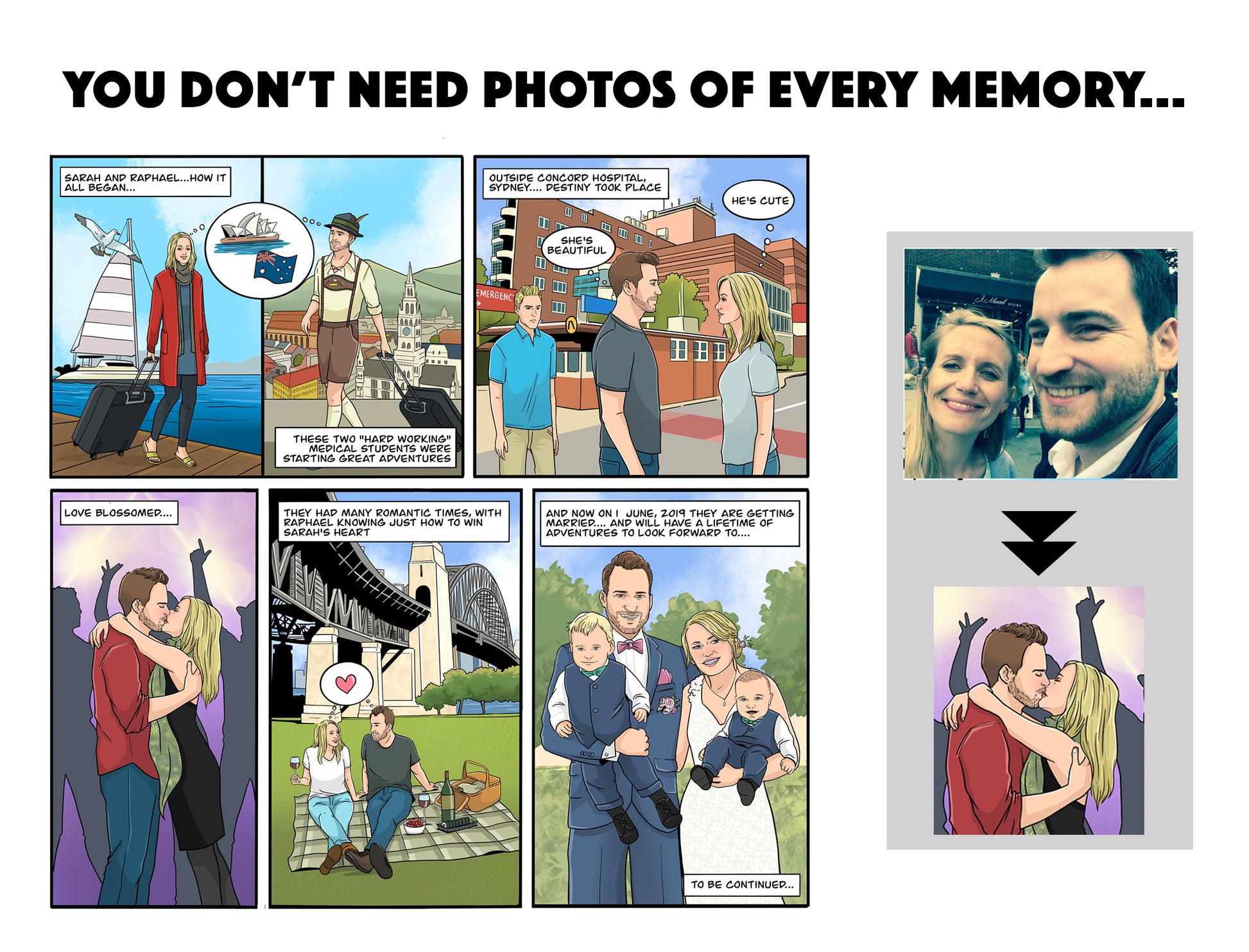 Custom Comic Strip - Turn Your Love Story Or Favorite Memories Into A Comic - Make Me A Comic Ltd