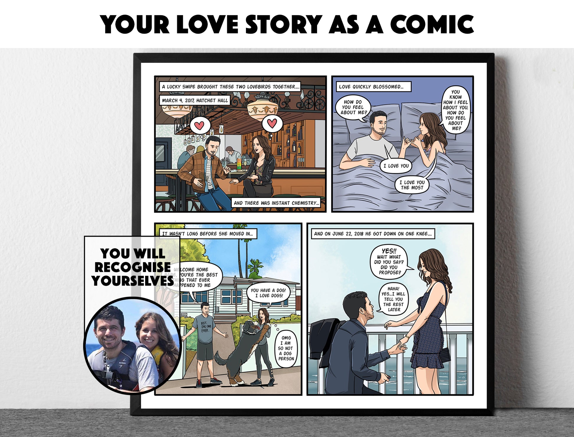 Custom Comic Strip - Turn Your Love Story Or Favorite Memories Into A Comic - Make Me A Comic Ltd