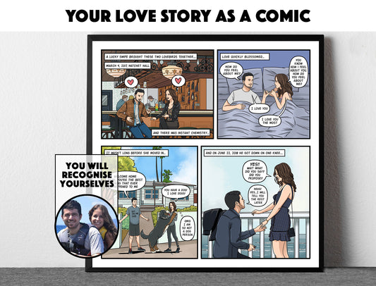 Custom Comic Strip - Turn Your Love Story Or Favorite Memories Into A Comic - Make Me A Comic Ltd